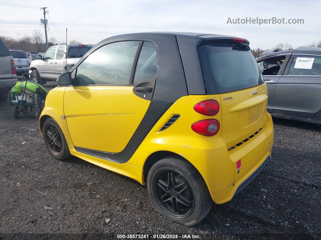 2014 Smart Fortwo Passion/pure Желтый vin: WMEEJ3BA2EK728863