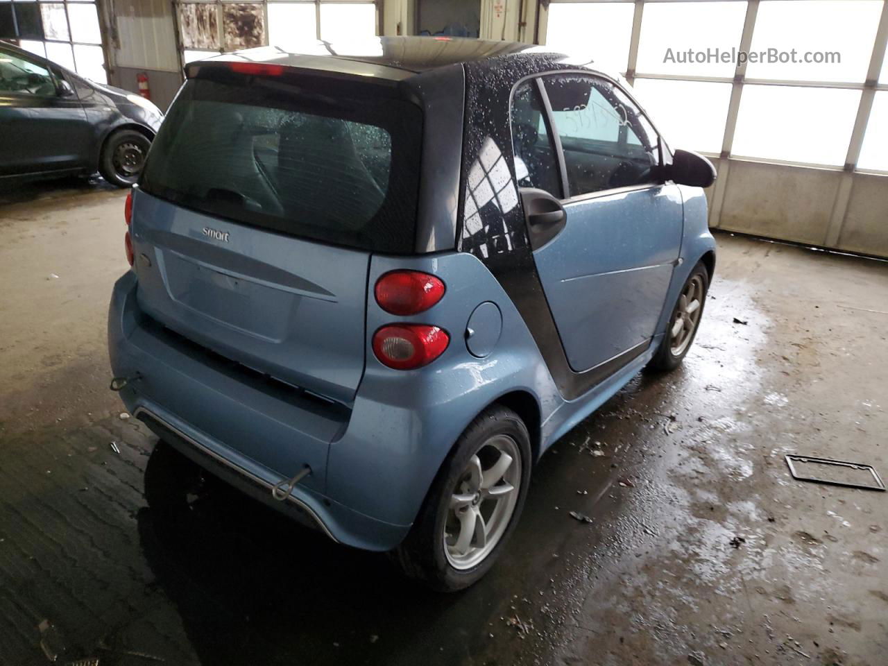 2014 Smart Fortwo Pure Синий vin: WMEEJ3BA2EK775214