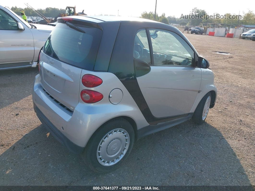 2014 Smart Fortwo Pure/passion Silver vin: WMEEJ3BA4EK756129