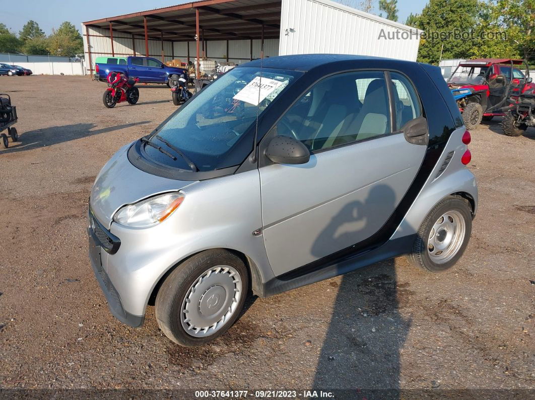 2014 Smart Fortwo Pure/passion Silver vin: WMEEJ3BA4EK756129