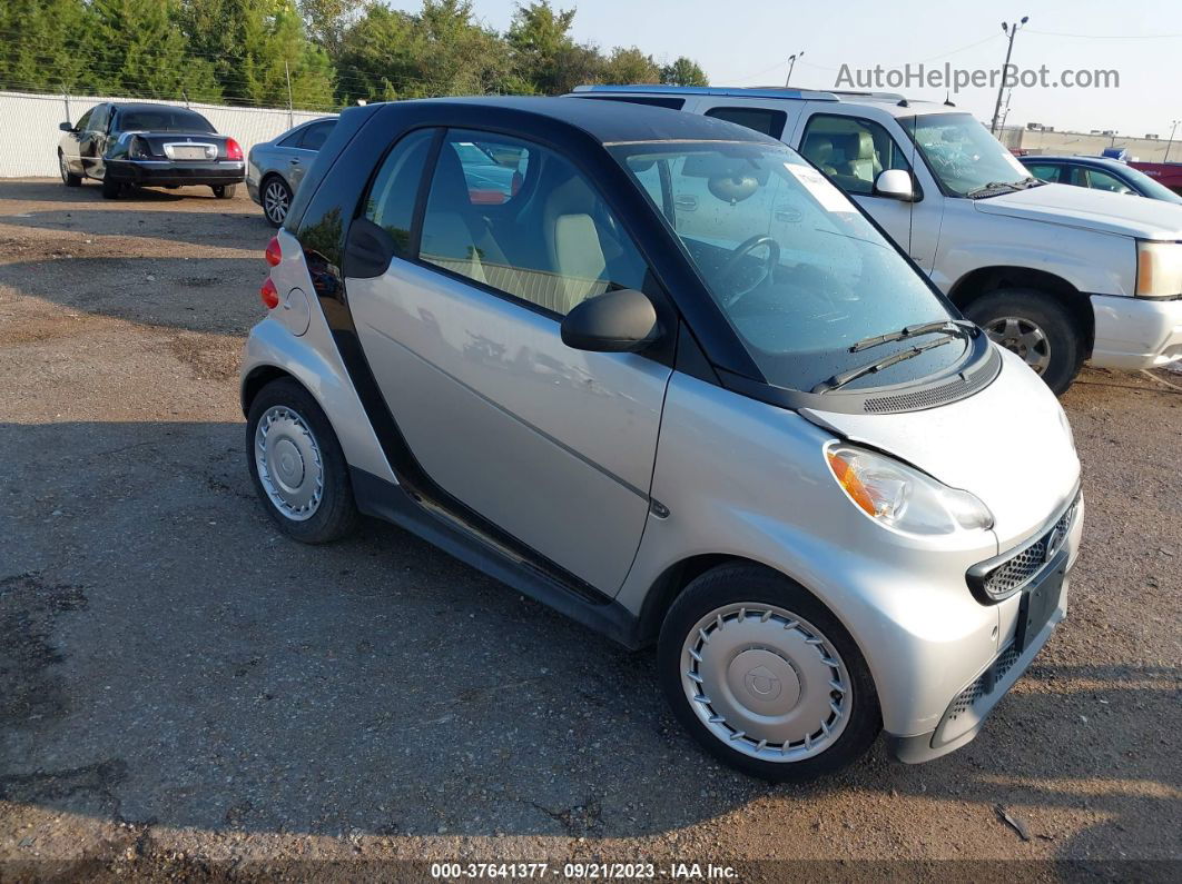 2014 Smart Fortwo Pure/passion Серебряный vin: WMEEJ3BA4EK756129