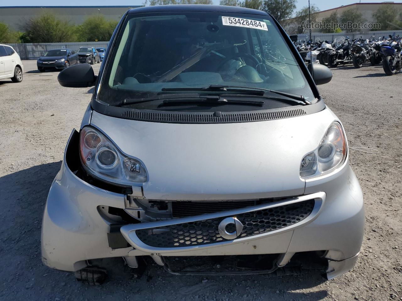 2014 Smart Fortwo Pure Silver vin: WMEEJ3BA6EK756052