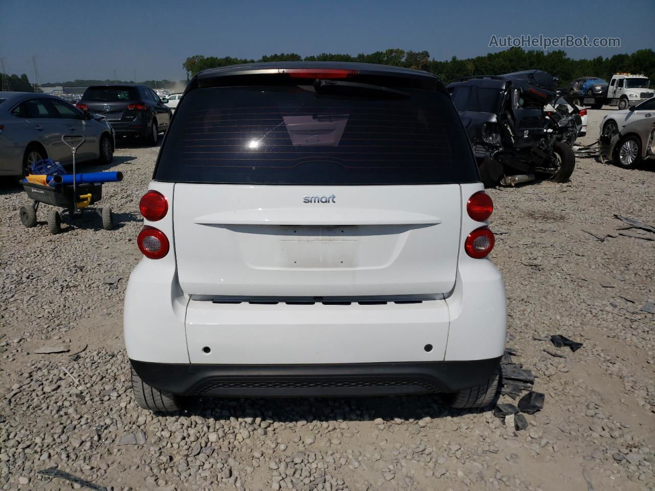 2014 Smart Fortwo Pure White vin: WMEEJ3BA6EK783655