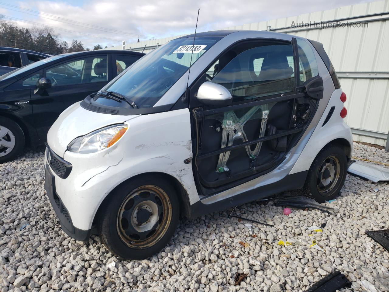 2014 Smart Fortwo Pure White vin: WMEEJ3BA8EK732934