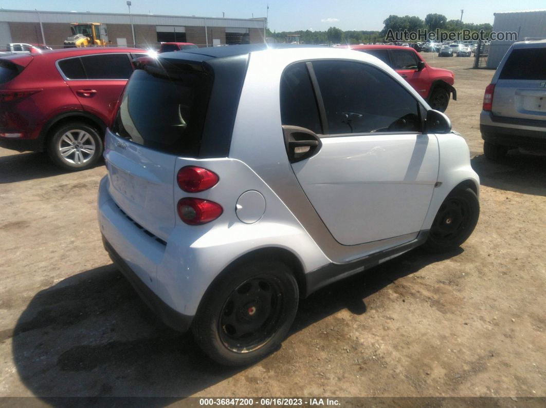 2014 Smart Fortwo Pure/passion White vin: WMEEJ3BA8EK767845