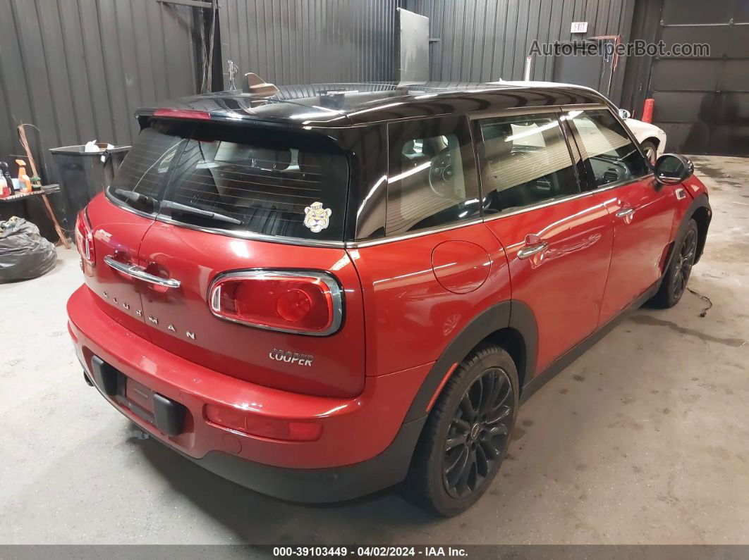 2018 Mini Cooper Clubman All4 Red vin: WMWLU1C50J2F28965