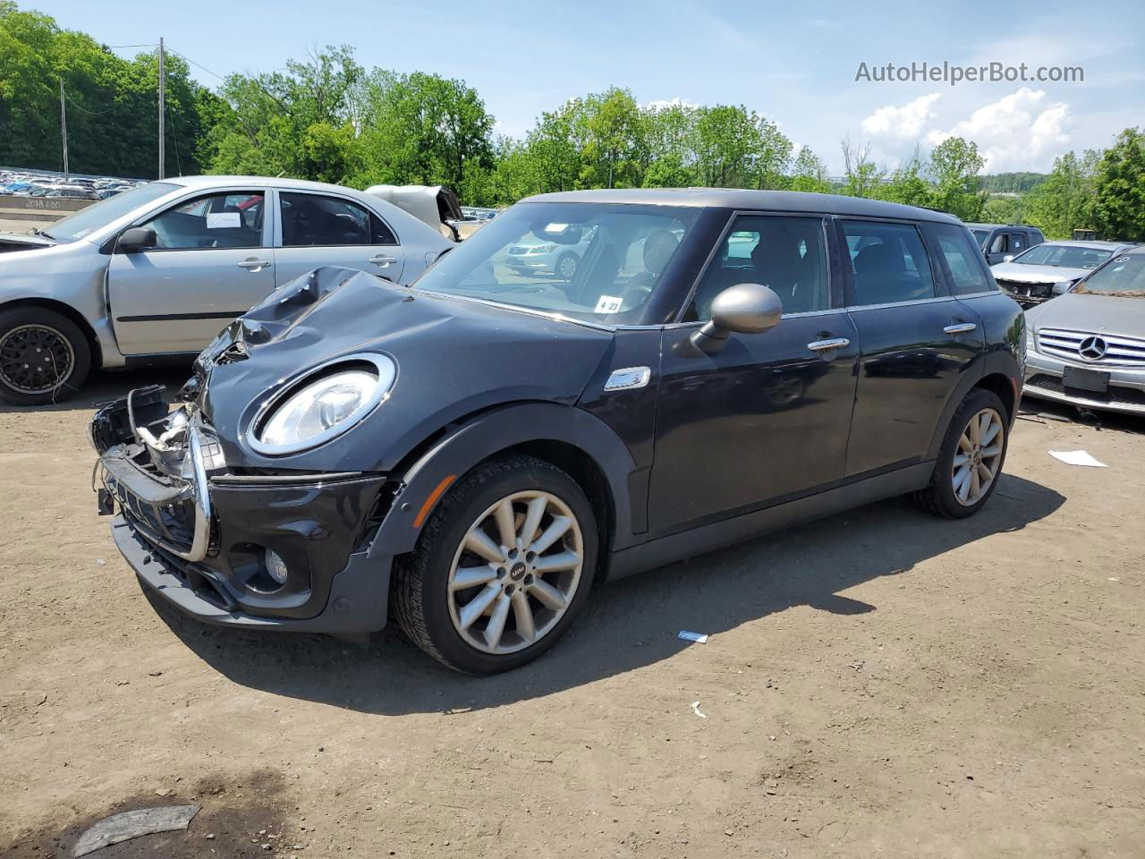 2018 Mini Cooper S Clubman All4 Black vin: WMWLU5C59J2G02374