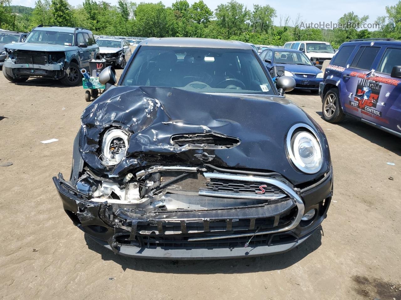 2018 Mini Cooper S Clubman All4 Black vin: WMWLU5C59J2G02374