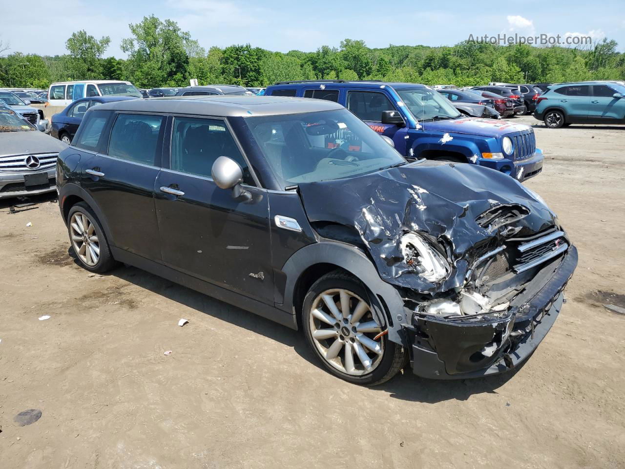 2018 Mini Cooper S Clubman All4 Black vin: WMWLU5C59J2G02374