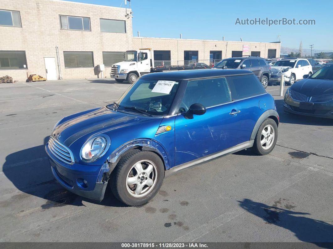 2007 Mini Cooper Синий vin: WMWMF33557TT53896