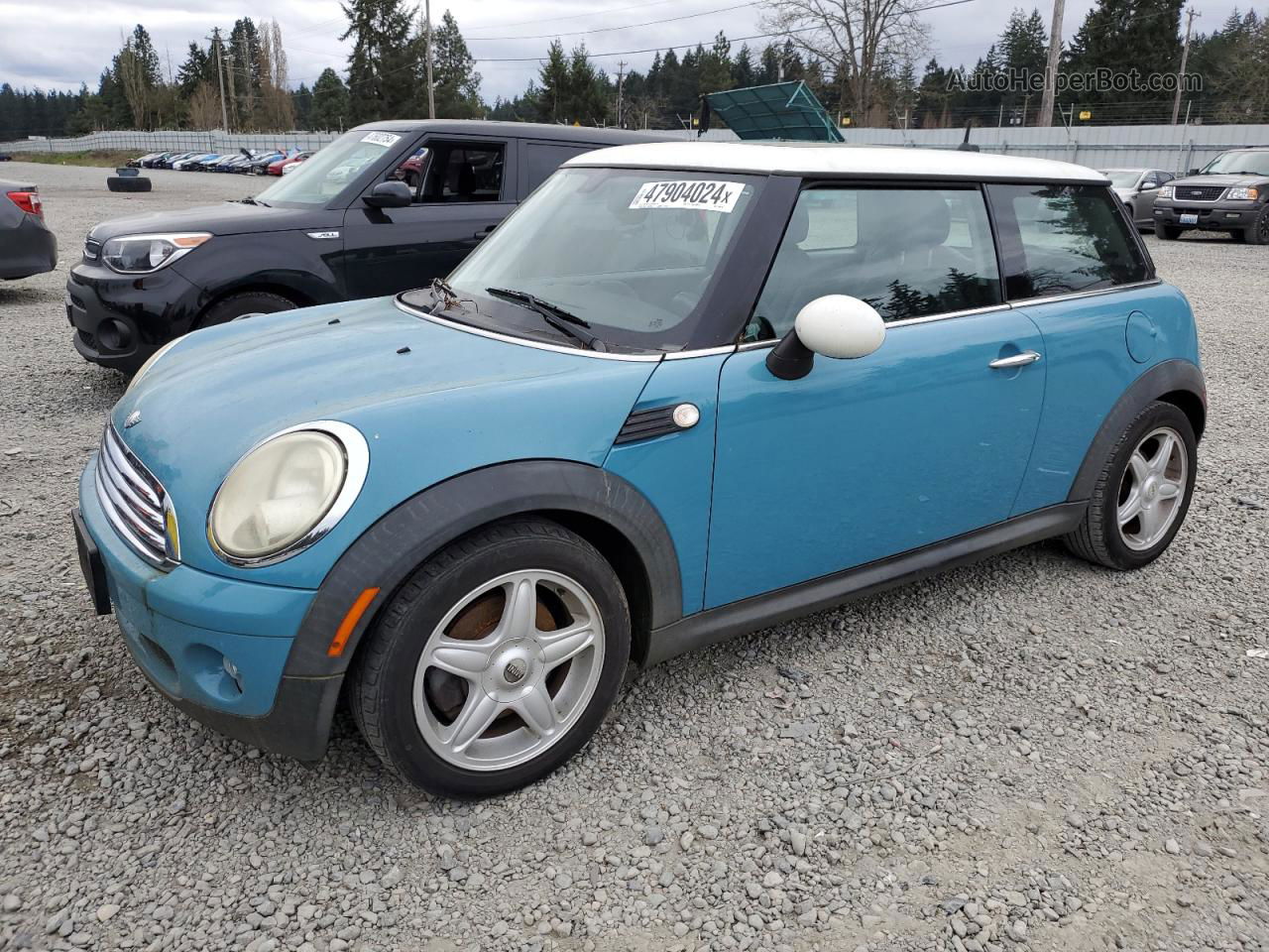 2007 Mini Cooper  Blue vin: WMWMF33557TT54479