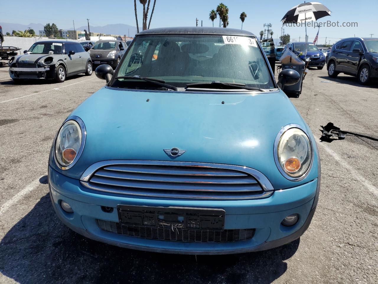 2007 Mini Cooper  Blue vin: WMWMF33557TT54644