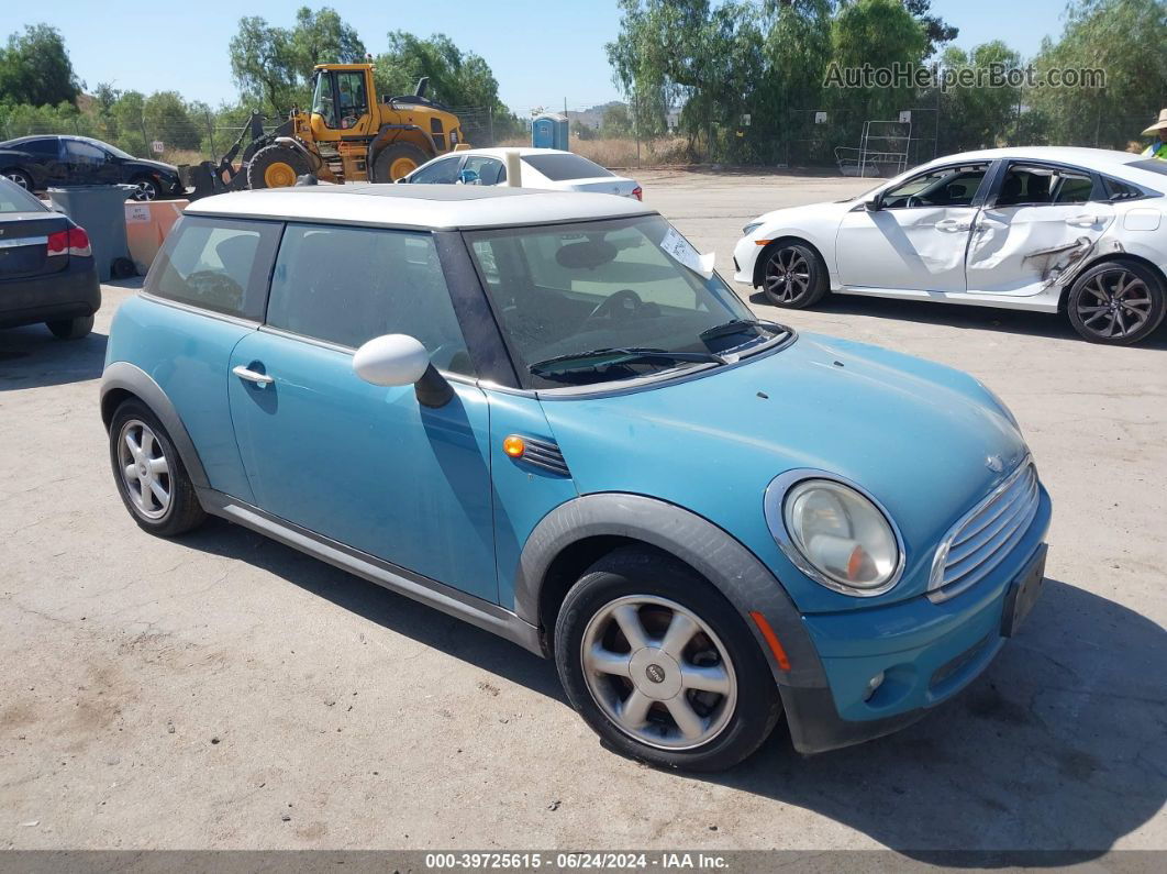 2007 Mini Cooper   Teal vin: WMWMF33567TU60309