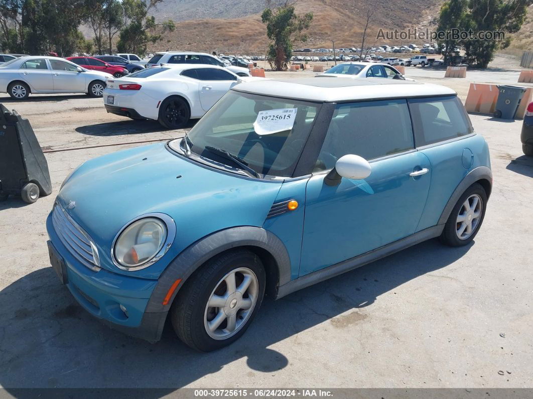 2007 Mini Cooper   Teal vin: WMWMF33567TU60309