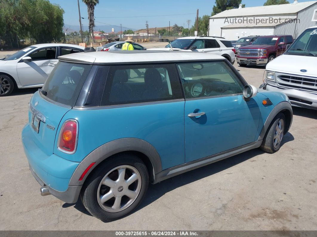 2007 Mini Cooper   Teal vin: WMWMF33567TU60309