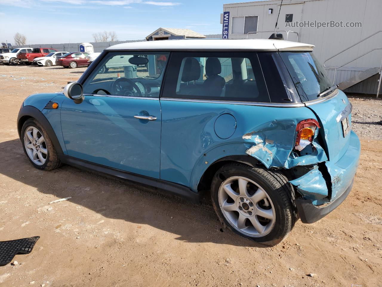 2007 Mini Cooper  Blue vin: WMWMF33577TT54516