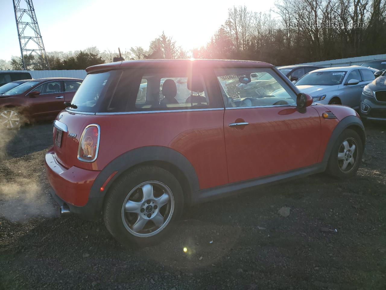 2007 Mini Cooper  Red vin: WMWMF33587TT50037