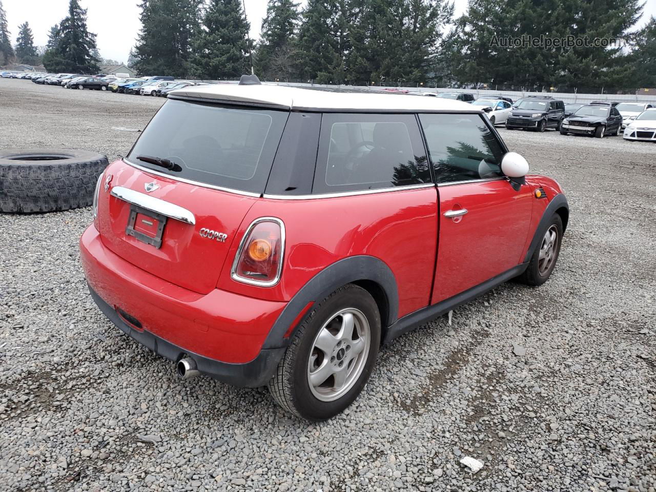 2007 Mini Cooper  Red vin: WMWMF33587TT51690