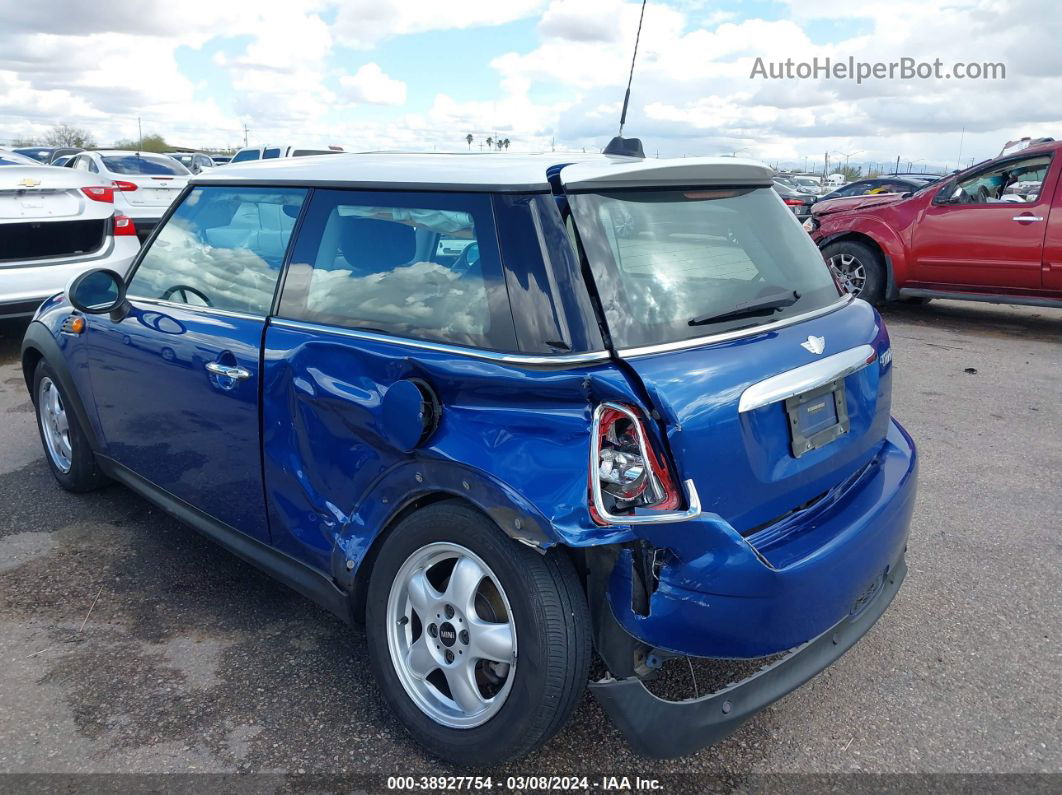 2007 Mini Cooper   Синий vin: WMWMF33587TT54234