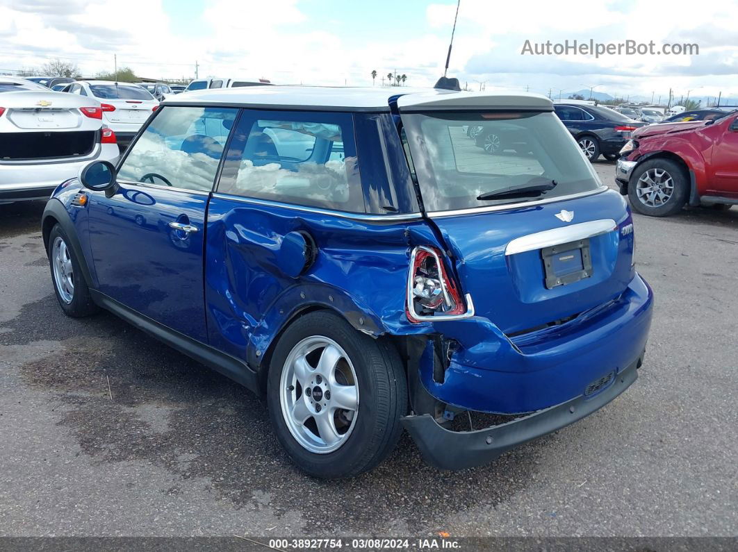 2007 Mini Cooper   Blue vin: WMWMF33587TT54234