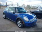 2007 Mini Cooper   Blue vin: WMWMF33587TT54234