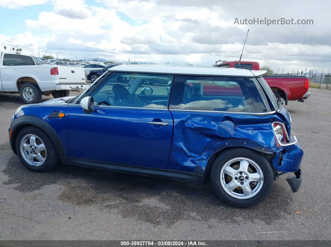 2007 Mini Cooper   Blue vin: WMWMF33587TT54234