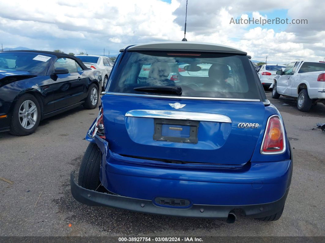 2007 Mini Cooper   Blue vin: WMWMF33587TT54234