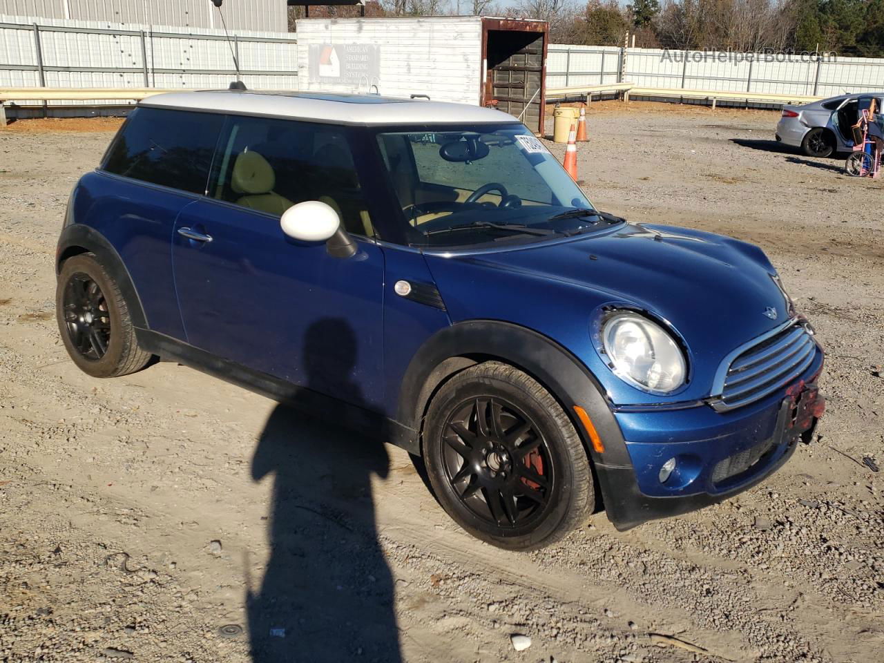 2007 Mini Cooper  Синий vin: WMWMF33597TT59202