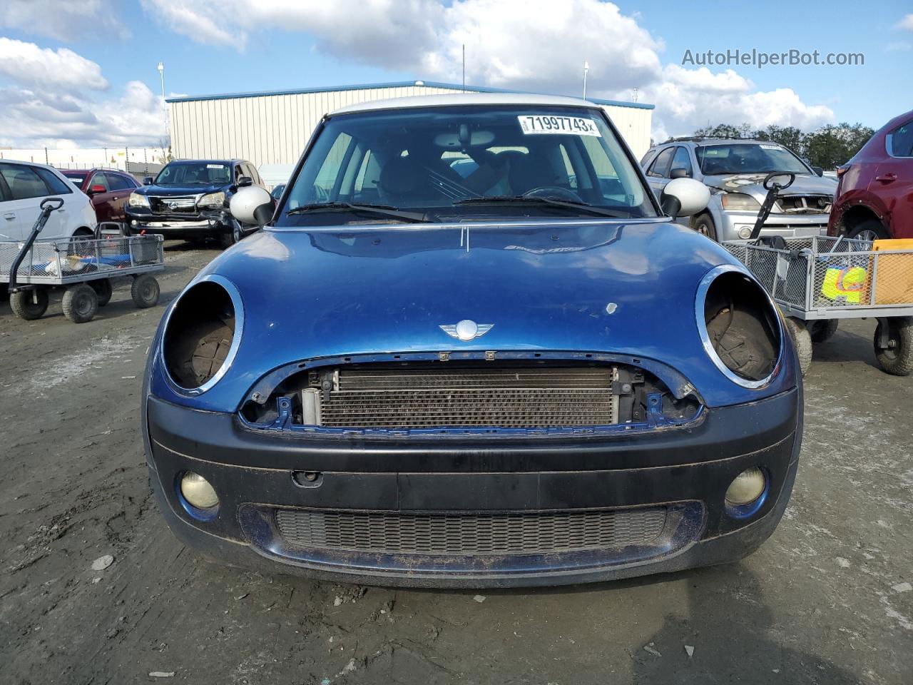 2007 Mini Cooper  Blue vin: WMWMF335X7TL68085