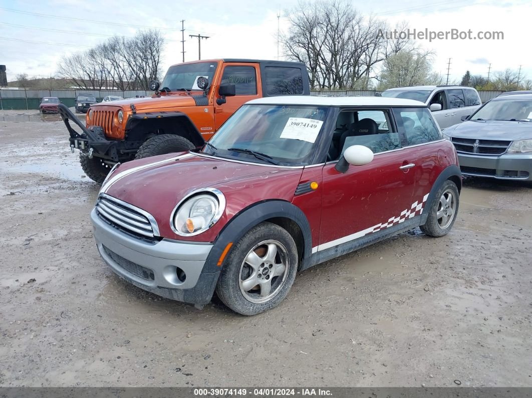 2007 Mini Cooper   Maroon vin: WMWMF335X7TU61852