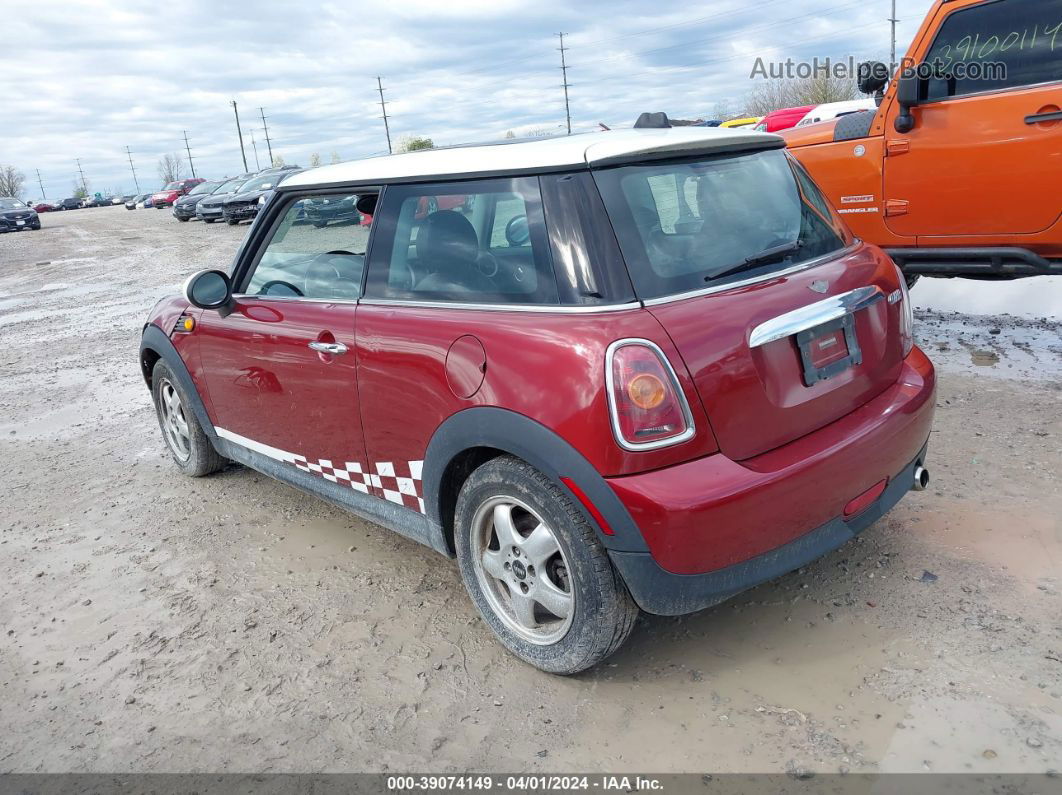 2007 Mini Cooper   Maroon vin: WMWMF335X7TU61852