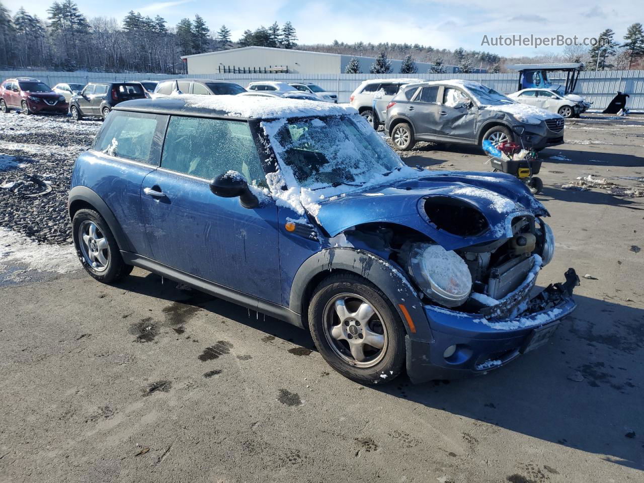 2007 Mini Cooper  Синий vin: WMWMF335X7TU62872