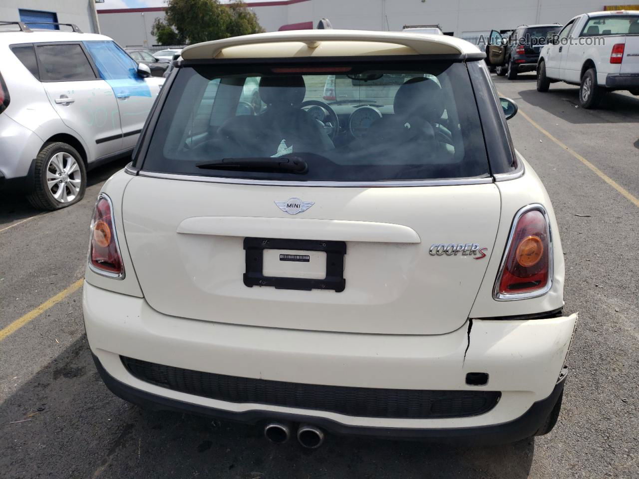 2007 Mini Cooper S Cream vin: WMWMF73507TL92385