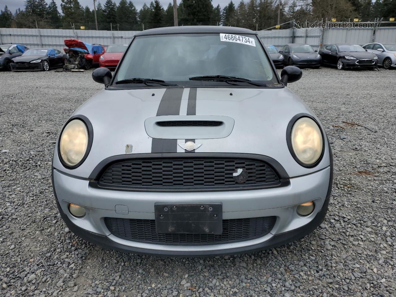 2007 Mini Cooper S Silver vin: WMWMF73517TL85025