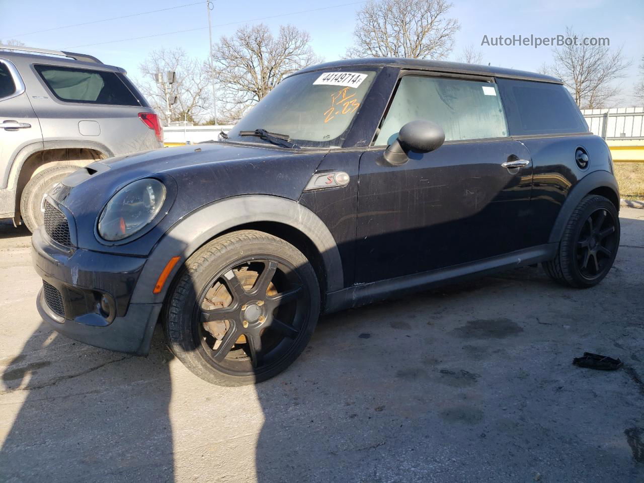 2007 Mini Cooper S Black vin: WMWMF73517TT82657