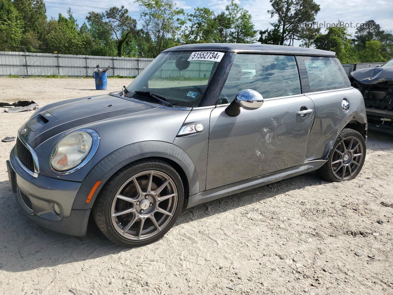 2007 Mini Cooper S Gray vin: WMWMF73517TV30015