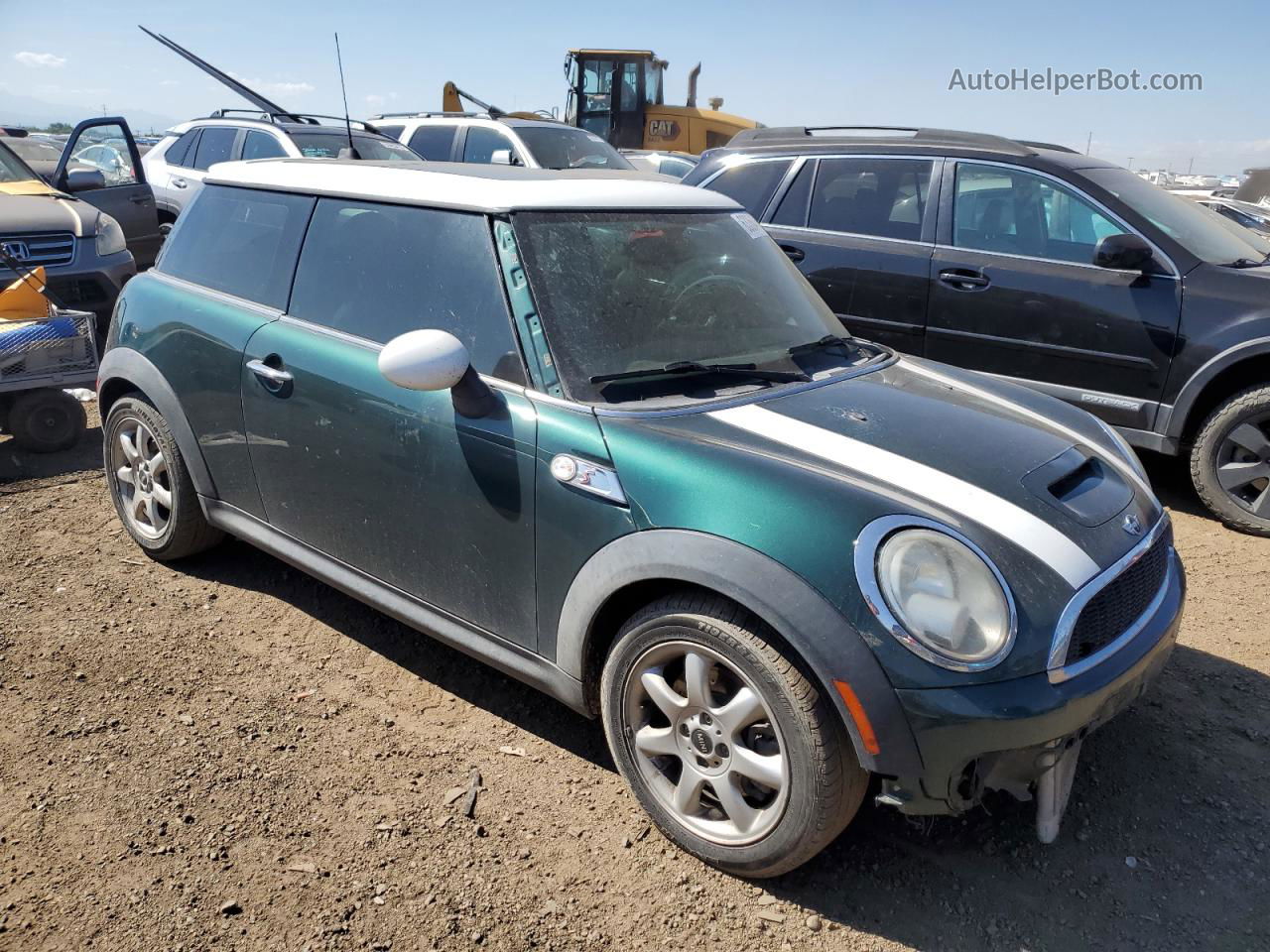 2007 Mini Cooper S Green vin: WMWMF73527TL88872