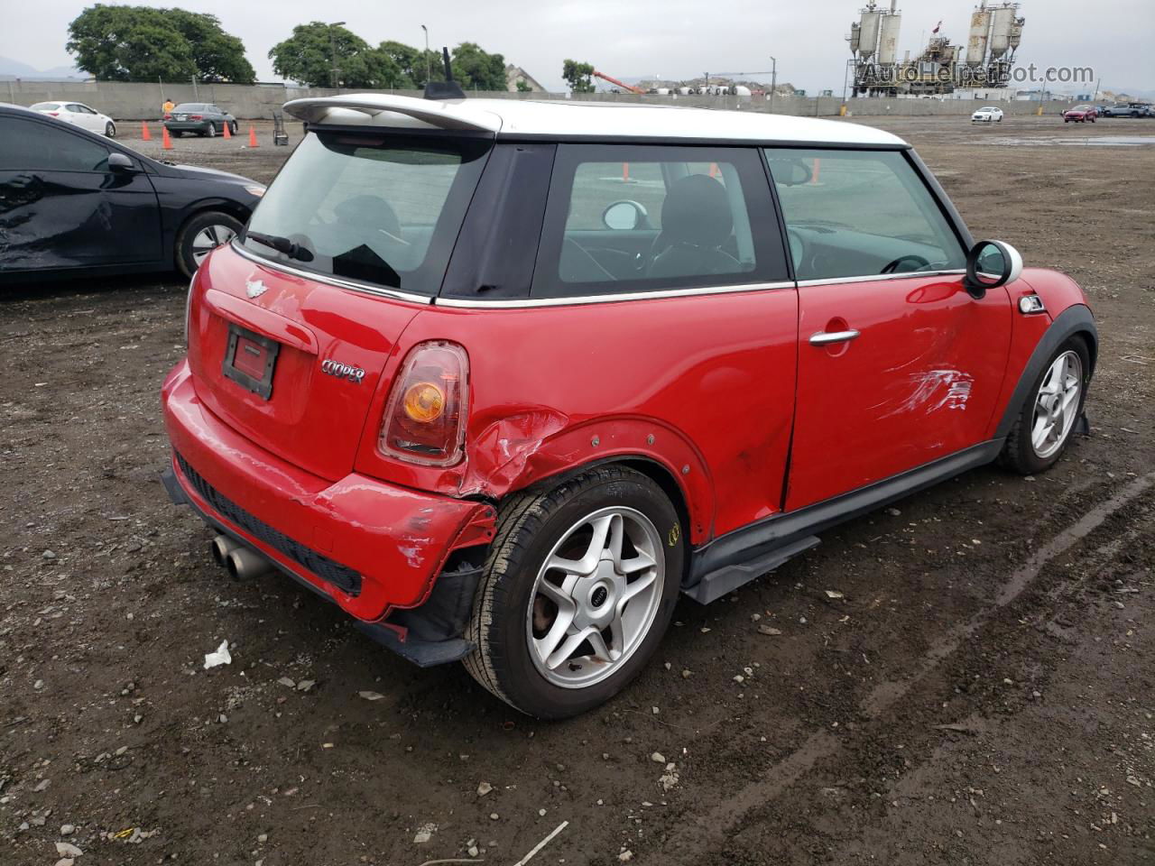 2007 Mini Cooper S Красный vin: WMWMF73537TT80439