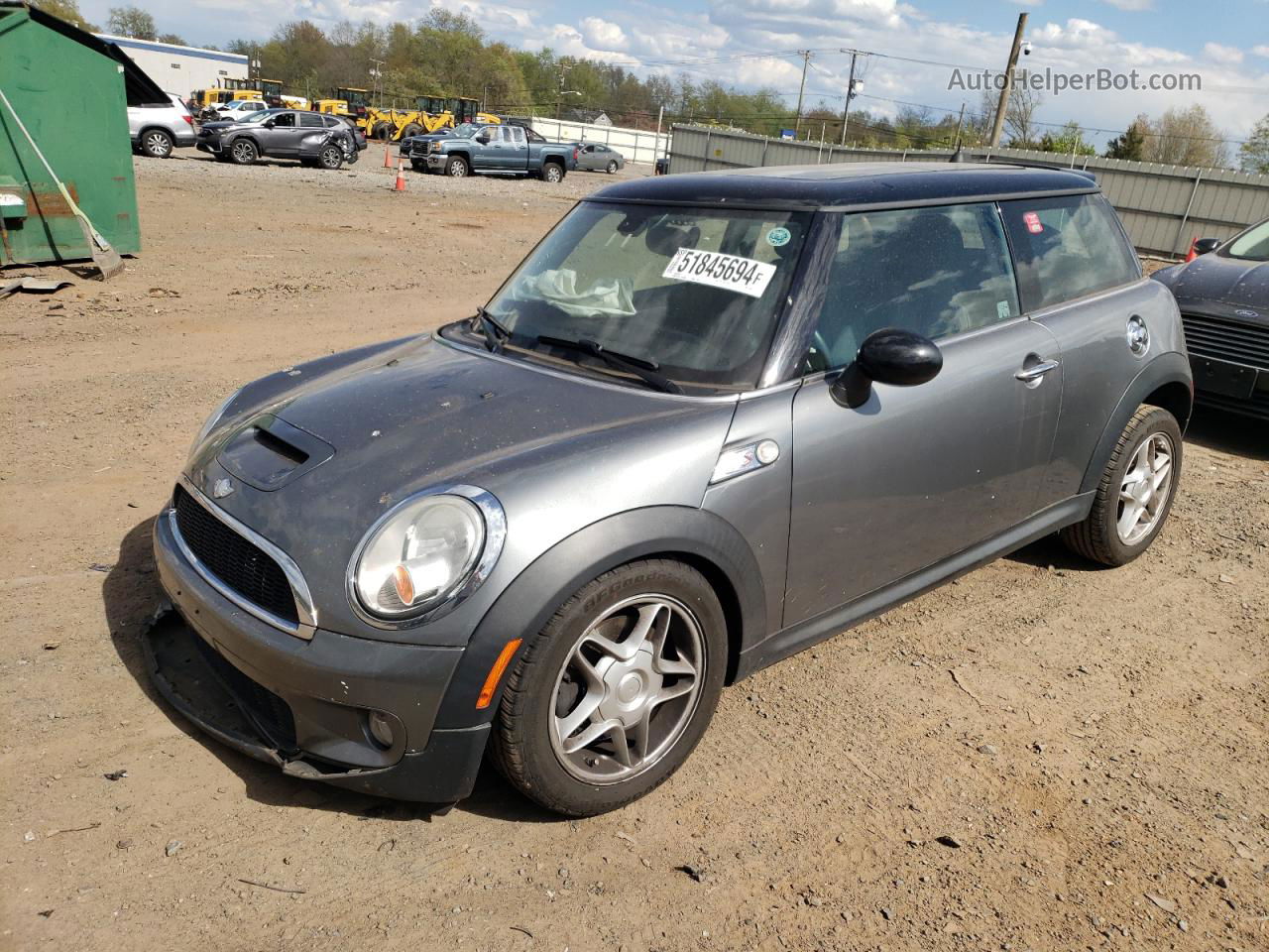 2007 Mini Cooper S Gray vin: WMWMF73537TV30677