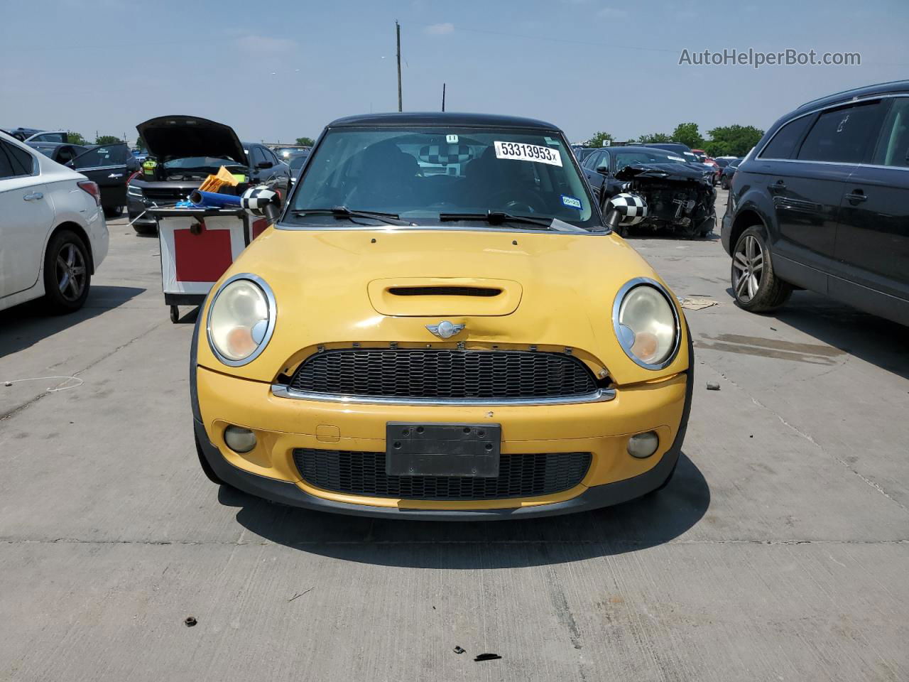 2007 Mini Cooper S Yellow vin: WMWMF73537TV31568