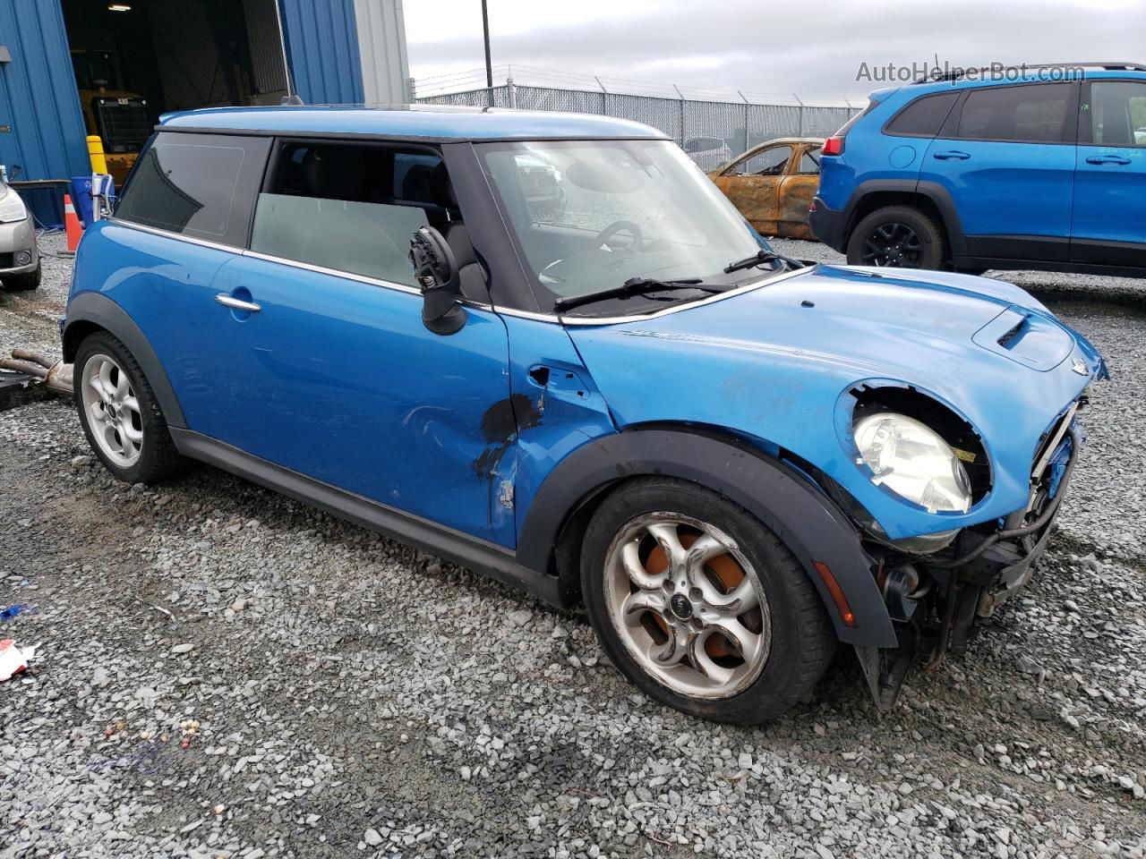 2007 Mini Cooper S Blue vin: WMWMF73547TL85701