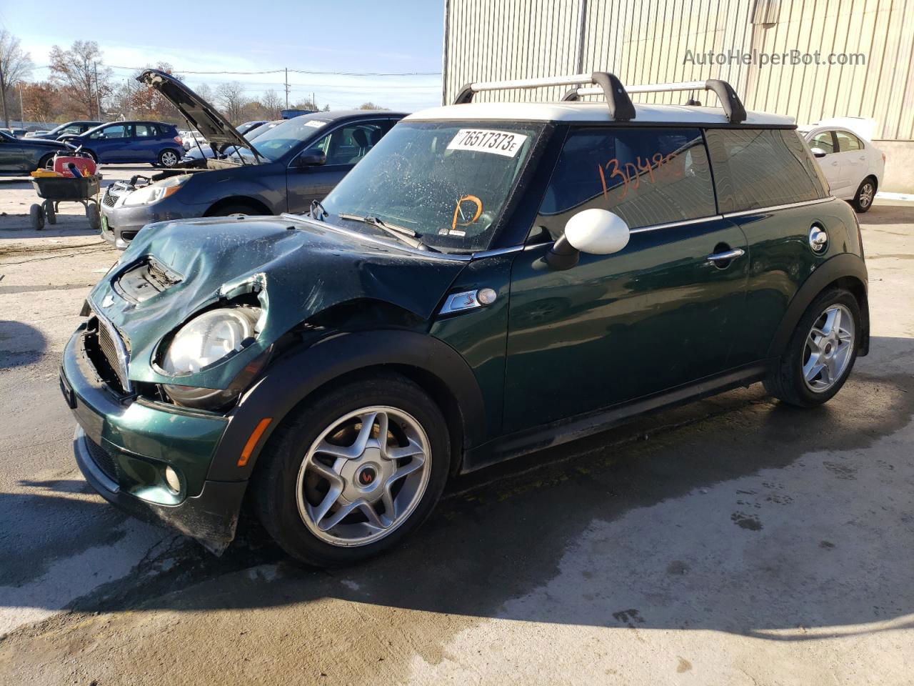 2007 Mini Cooper S Green vin: WMWMF73557TL92527