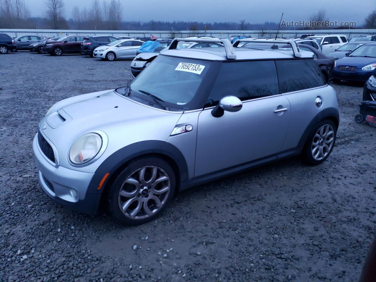 2007 Mini Cooper S Серебряный vin: WMWMF73567TL89068