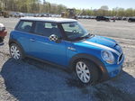 2007 Mini Cooper S Синий vin: WMWMF73577TL83201