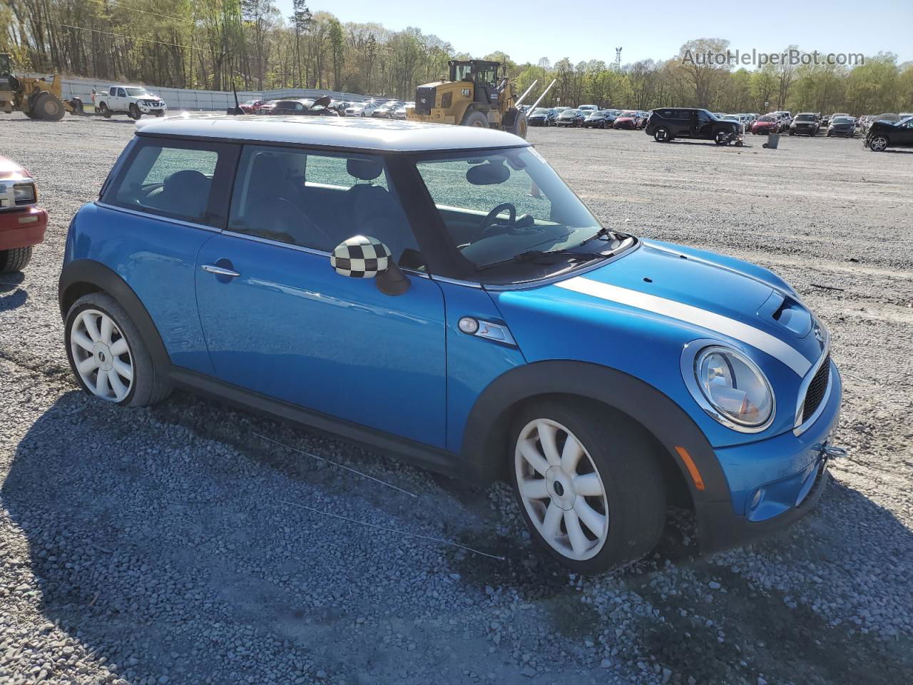 2007 Mini Cooper S Blue vin: WMWMF73577TL83201