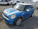 2007 Mini Cooper S Синий vin: WMWMF73577TL89564