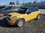 2007 Mini Cooper S Yellow vin: WMWMF73587TV30545