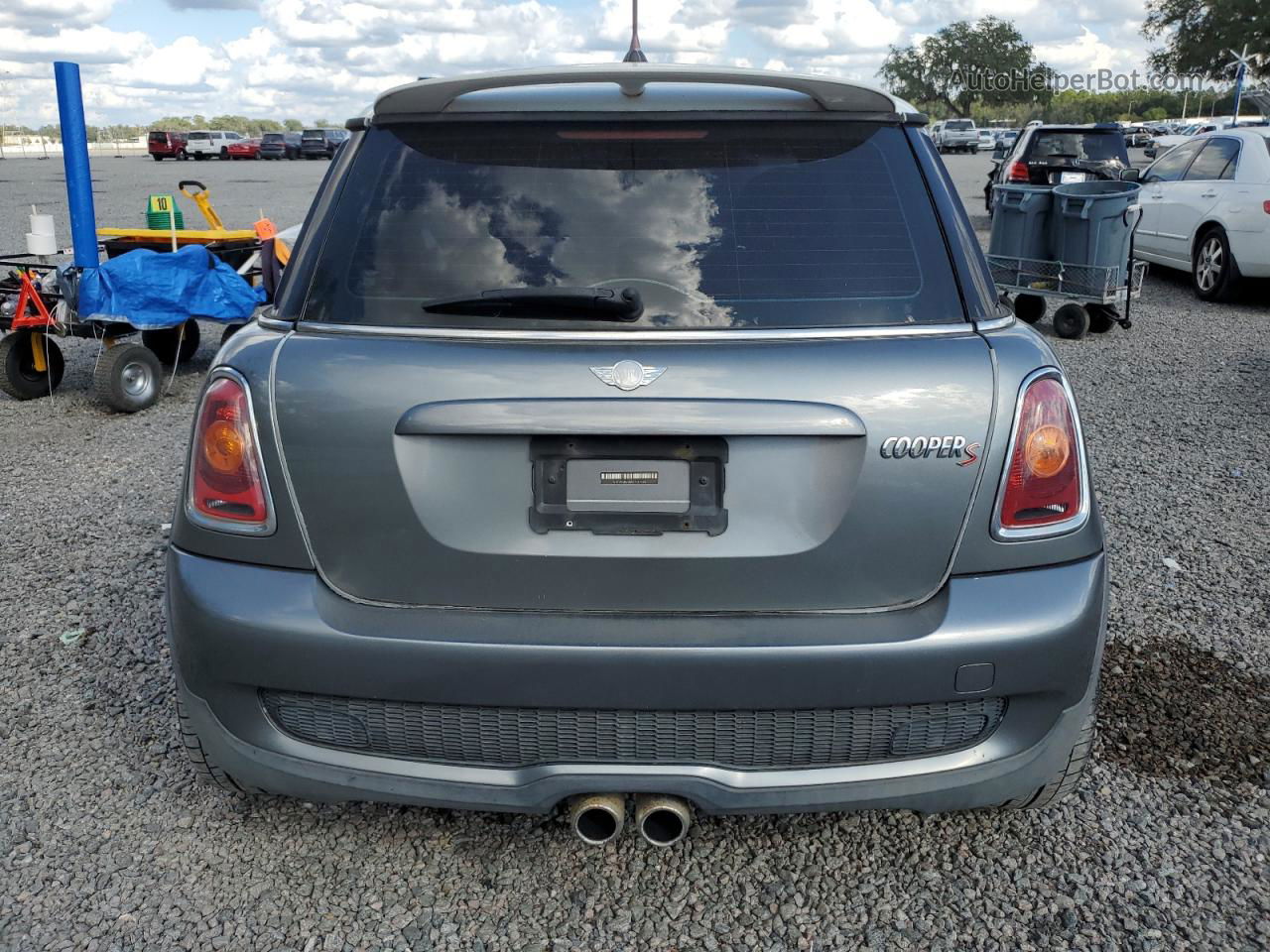 2007 Mini Cooper S Gray vin: WMWMF73597TL84396