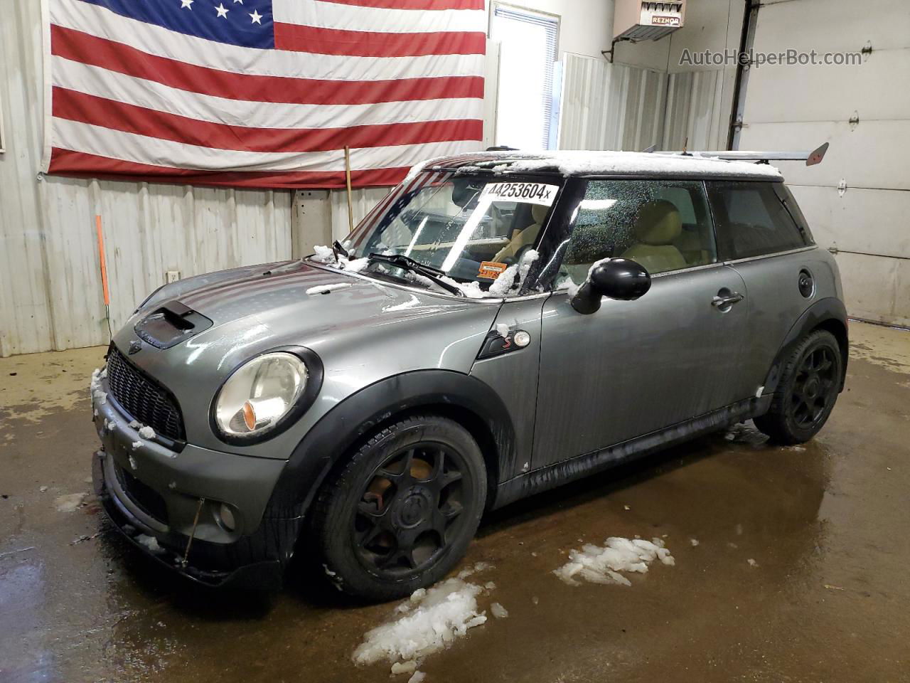 2007 Mini Cooper S Серый vin: WMWMF735X7TL87890