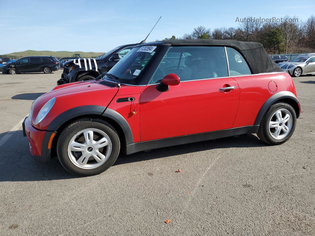 2007 Mini Cooper  Red vin: WMWRF33517TG17818